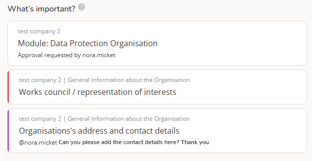 Area on the new Dashboard