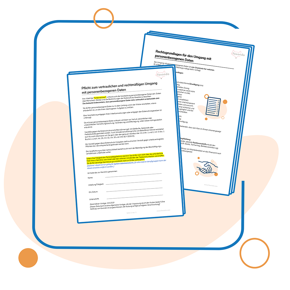 Abbildung mit Beispiel-Dokumenten aus EasyStart