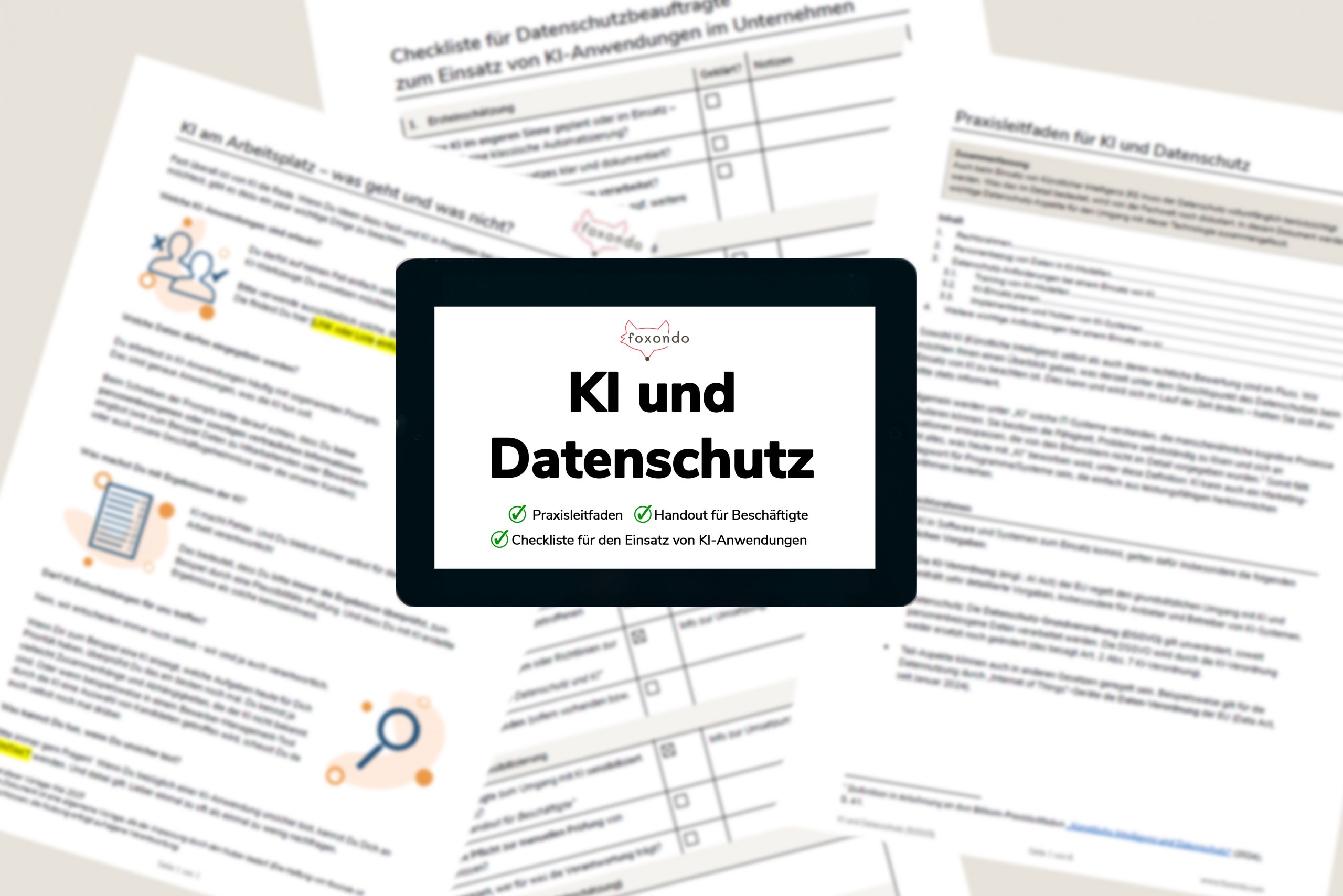 KI und DAtenschutz Bundle - Dokumente