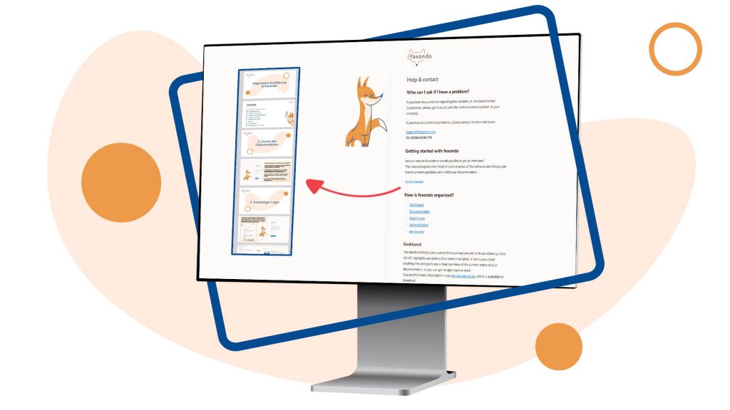 Step-by-step instructions in PDF format for all important functions on the help and contact page