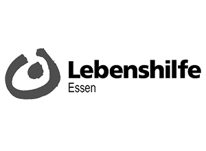 Logo der Lebenshilfe Essen in schwarz-weiß