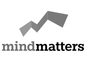 Logo von mindmatters in schwarz-weiß