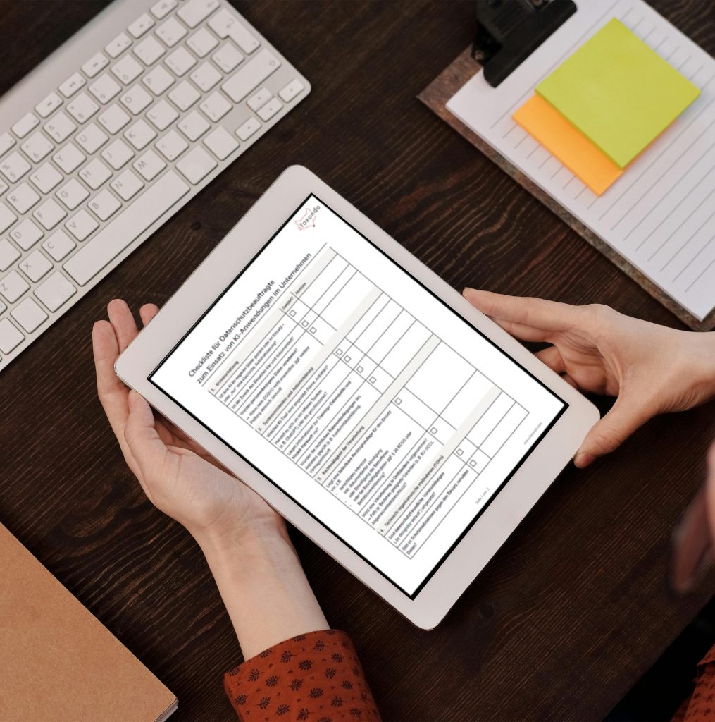 Motiv Checkliste KI Datenschutz