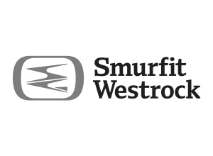 Logo von Smurfit Westrock in schwarz-weiß
